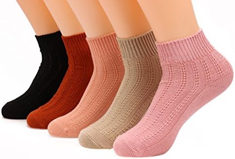 5 Pairs Women Low Cut Breathable Short Ankle Socks No Show Casual Cotton Socks Size 5-9 S13 (mixed color1)