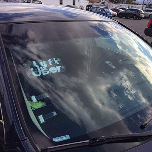 KOLHOFFR Ride Share LED Sign with Bright Lights with Suction Cups Flashing Hook on Car Window with DC12V Car USB Socket Make Your Car Visible