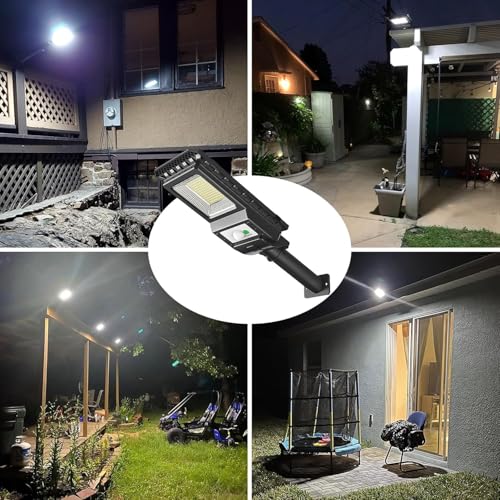 ENGREPO Luces Solares para Exterior, 4 Paquetes 156 LED 1000 Lúmenes Lámpara Solar con Sensor de Movimiento, Impermeable IP65 de Iluminación Segura para Jardín, Patio, Terraza, Hogar.