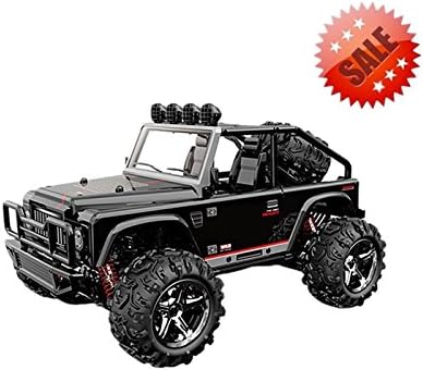 SHARPTECK RC Car High Speed 40km/h 1:22 Scale 2.4G 4WD Electric Power Buggy 50M Remote Control Off Road Truck with LED Night Vision RTR Black