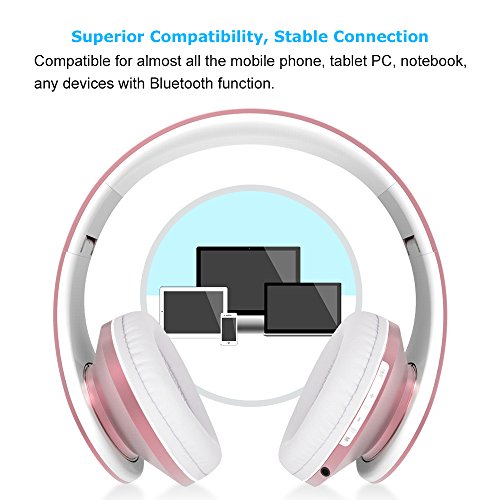 image for Bluetooth Wireless Over-ear Stereo Headphones, Fetta 4 in 1 Upgrade Bl