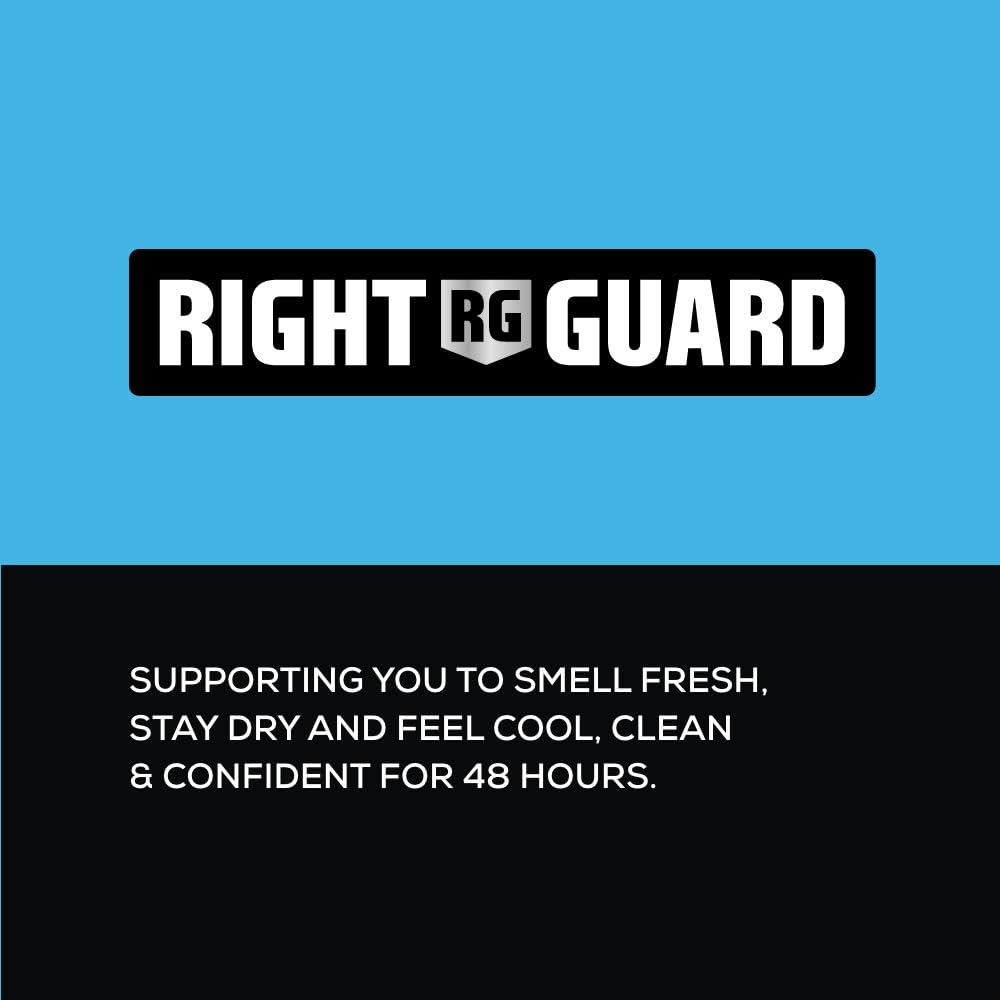 Right Guard Mens Deodorant, Total Defence 5, Cool 48H High-Performance Anti-Perspirant Spray, Multipack 6 x 250 ml - Image 3