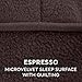 Furhaven Orthopedic Dog Bed for Large Dogs w/ Removable Washable Cover, For Dogs Up to 75 lbs - Microvelvet Luxe Lounger Contour Mattress - Espresso, Jumbo/XL