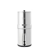 Travel Berkey 1.5 Gal Gravity-Fed Water Filter System with BB9-2 Filters | Includes 2 Black Berkey Elements, Easy-to-Assemble Stainless Steel Countertop Water Filtration System for Everyday Use