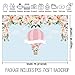 Allenjoy 7x5ft Hot Air Balloon Backdrop Up Up & Away Background Pink Baby Shower It's a Girl Newborn Floral Birthday Party Supply Dessert Candy Cake Table Decor Decoration Banner Photo Shoot Booth