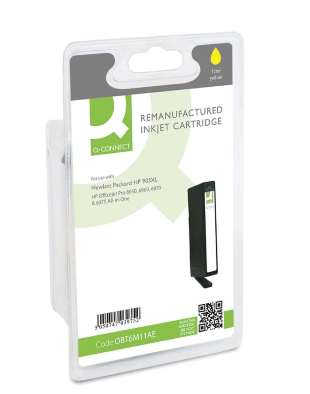 Q-Connect HP 903XL T6M11AE Ink Cartridge Yellow Hy T6M11AE-COMP