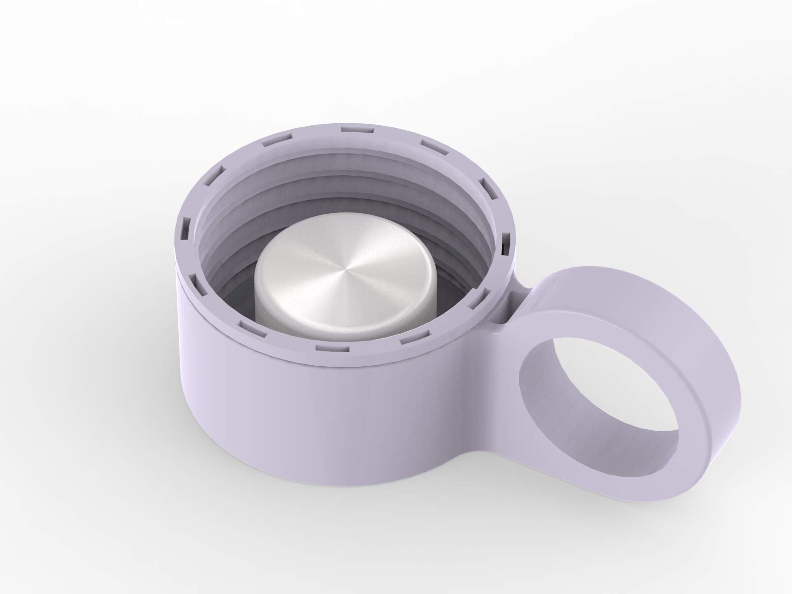 purifyou Replacement Cap for 22/32 oz Premium Glass Water Bottle with Silicone Sleeve (Lavender)