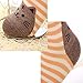 Pack of 5 Women Girls Fun Cats Cartoon Sweet Animal Pattern Cotton Crew Floor Socks, Style 1 One Size