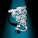 YUXI Manchette Crystal Bracelets Wedding Rhinestone Hand Harness Bracelet Bangle Slave Chain Link Finger Ring Bracelet Attached for Women,Girls,Bride