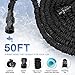 Expandable Garden Hose, Treatlife Flexible 50 feet Water Hose with Double Latex ON/OFF Valve Non-leaking-Retractable Hose with 2 Adjustable Watering Patterns Spray Nozzle