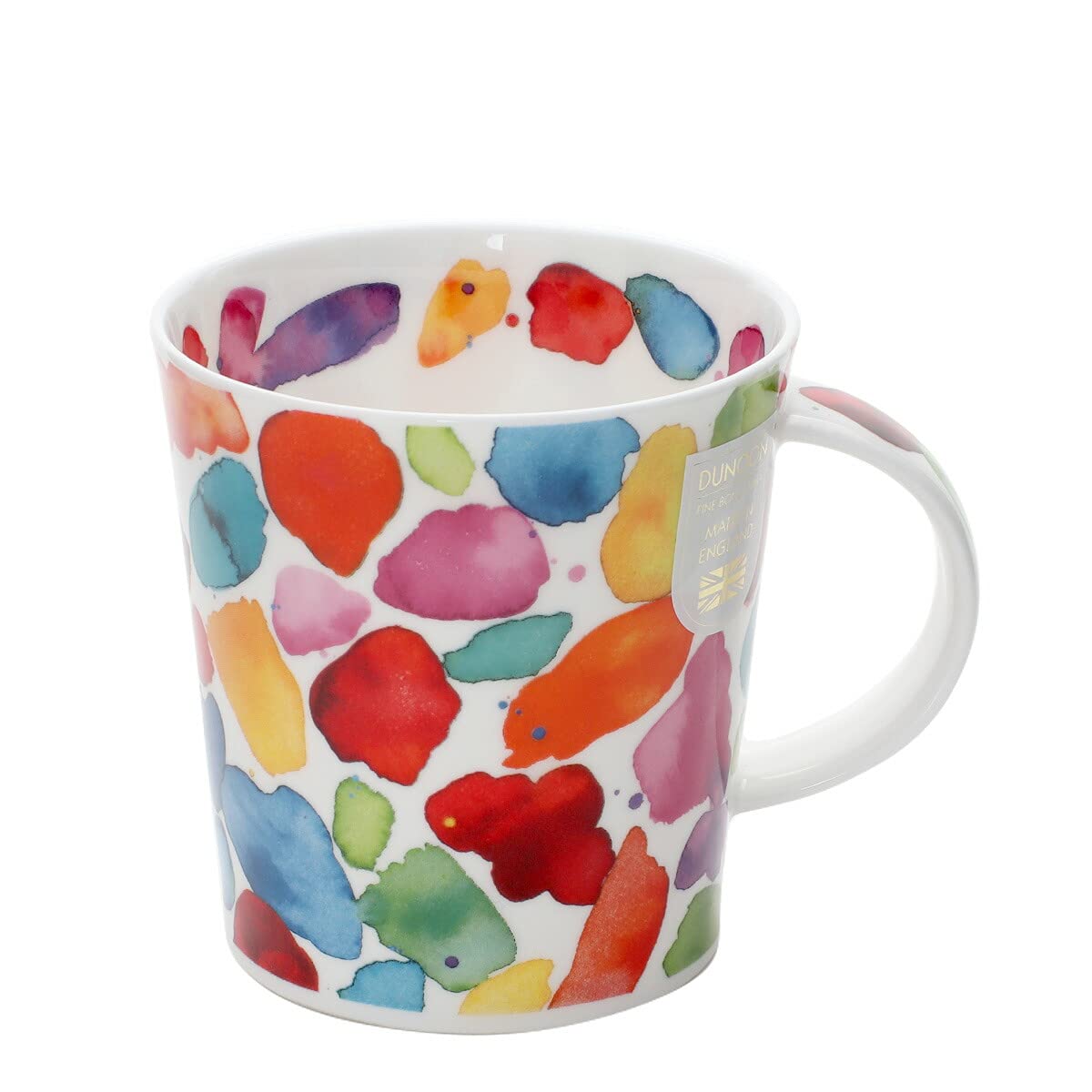 Dunoon Lomond Fine Bone China Mug - Blobs Red