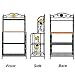Yontree Kitchen Storage Rack Oven Holder Vintage Cookware Gathering Shelf Baker's Racks 48.8 x24 x15.5 Inches