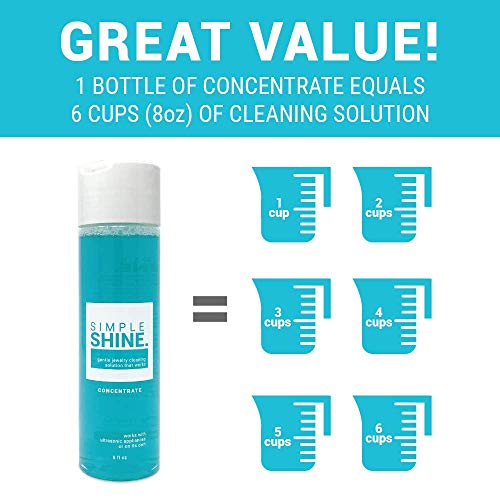 Gentle Jewelry Cleaner Concentrate Ultrasonic Cleaning Solution Gold