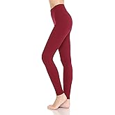 Leggings Depot ActiveFlex Athletic Leggings for Women-HLD (Burgundy, L)