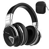 Dylan Active Noise Cancelling Wireless Headphone Bluetooth 4.0 with Mic Hi-Fi Stereo Over-Ear Design Travel Case Included -Black