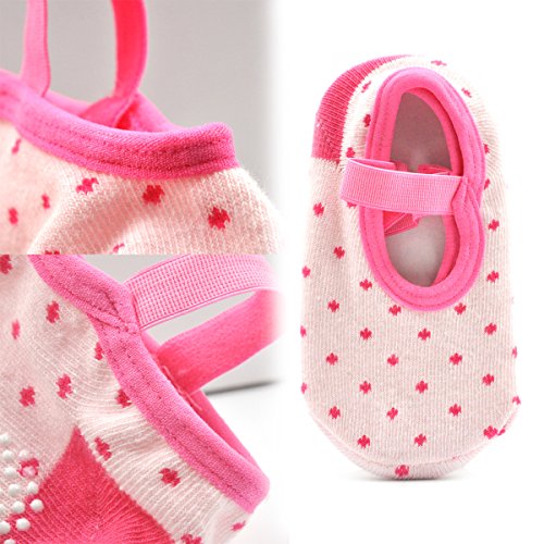Cunina Baby Socks 6 Pairs Baby Anti Slip Non Skid Cartoon Cute Socks for 8-36 Months Toddlers Baby and Infants