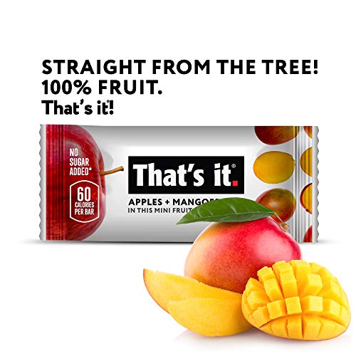 That's it. Mini's-Variety Pack 100% Natural Fruit Bar, High Fiber Vegan, Gluten Free Healthy Snack, Paleo for Children, Adults, Non GMO No Added Sugar, No Preservatives (Mango 5 Pack, Fig 5 Pack)