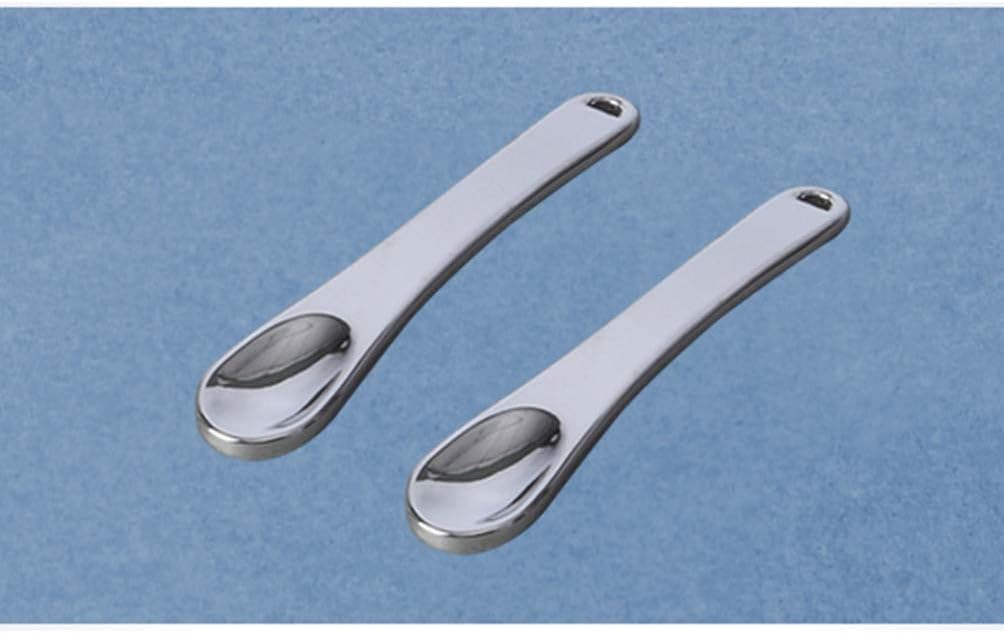 Milisten Metal Cosmetic Spatula Set Mini Makeup Spoon and Beauty Scoop for Facial Cream Mask Skincare Spatula for Eye Cream Application and Mixing Compact Reusable Metal Face Mask Spoon - Image 3