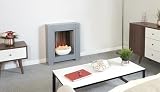 Adam Monet Grey Fireplace Suite with 23 Inch Electric Fire Ambient Glow view 6