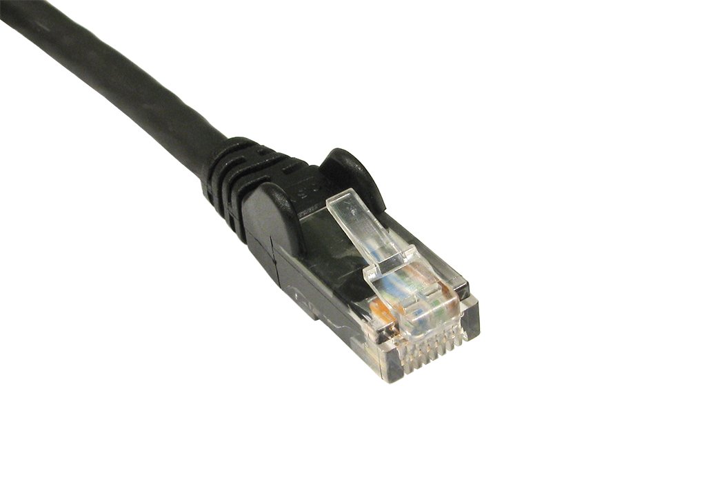 World of Data - 20m Network Cable (BLACK) - CAT5e (enhanced) - RJ45 - Ethernet - Patch - LAN - Router - Modem - 10/100 - Lead