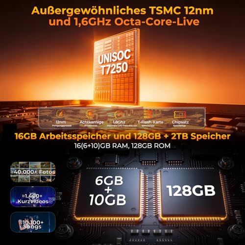 HOTWAV Cyber 17 Outdoor Mobile Phone 2026, 16GB + 128GB/2TB, Android 16 Outdoor Smartphone Without Contract, 48MP + 16MP, 6200mAh, 6.75 Inch 120Hz, IP69K Waterproof, Gemini AI, NFC/Fingerprint/Face ID | Outdoor Smartphone Ohne Vertrag 48MP+16MP, 6200mAh, IP69K Wasserdicht, Gemini AI, NFC/Fingerprint/Face ID/Dual SIM/GPS/OTG