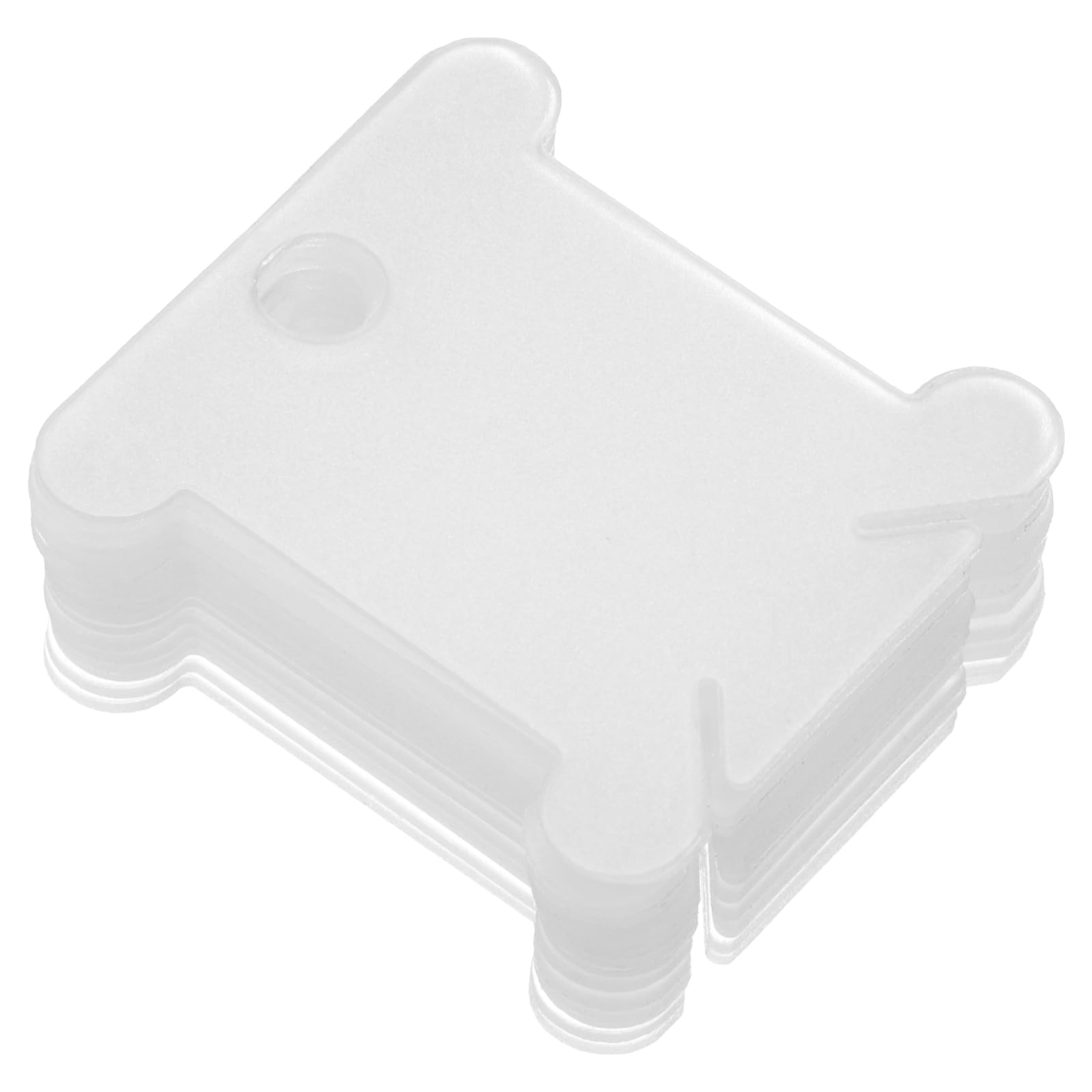 PATIKIL Plastic Floss Bobbins, 150 Pack Thread Cards Cross Cotton for Craft DIY Sewing Storage Case Embroidery, Transparent