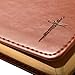 Saddle Tan Flexcover Journal with Cross