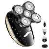 Electric Razors for Men Shaver for Bald Head,Rechargeable 5 in 1 Rotary Shavers Grooming Kit for Men Waterproof Beard…
