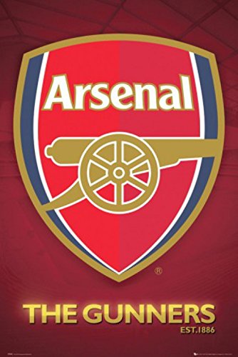 Arsenal FC The Gunners Club Crest Poster 24 x 36in