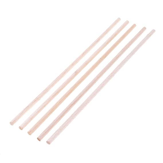MagiDeal 5er-Set Rundmaterial Rundstangen Rundstange Rundstab für Architektur Modellbau, aus Balsaholz