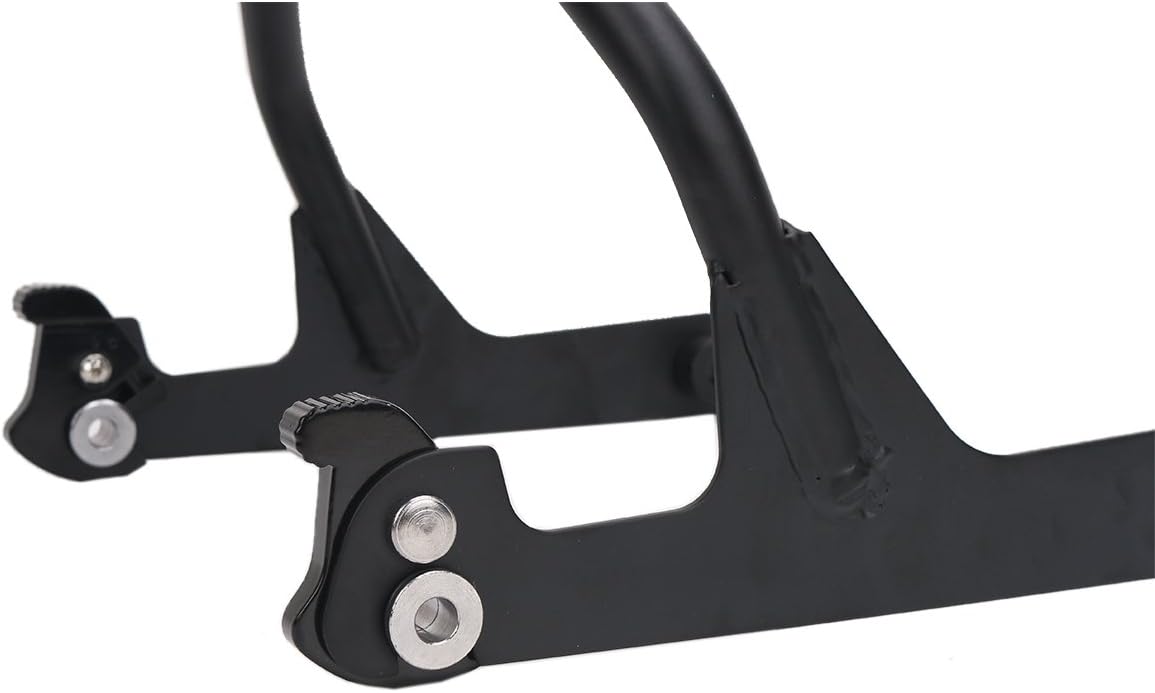 E-Most Motorcycle Black Detachable Adjustable Steel Sissy Bar and