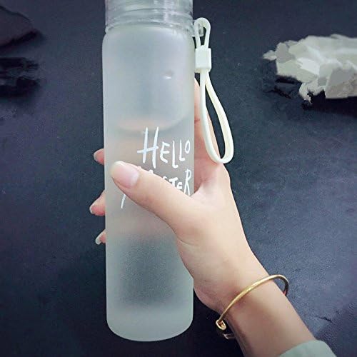 Btftkjbf Tapered Color Heat-Resistant Glass, Large Capacity Portable Water Cup, Creative Tea Cup of Korean Students Cup,B