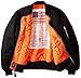 Alpha Industries MA-1 Blood Chit Bomber Flight Jacket - Fighter Pilot Flight Jacket - Black, XS