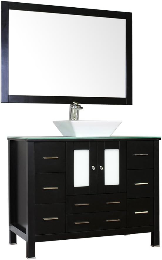 Alya Bath AW-125-42-B Vanity Set, 42", Black