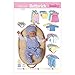 BUTTERICK PATTERNS B5585 Infants' Jacket, Dress, Top, Romper, Diaper Cover and Hat, Size PRE (PRE-NB-S)