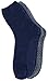 Burklett Adult Men's Thick Warm Indoor Anti-skid Winter Slipper Socks 2 Pairs, Grey/Navy, One size
