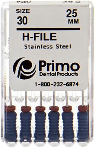 Primo Dental Products EFH25110 Hedstrom File, 25 mm, 110 (Pack of 6)