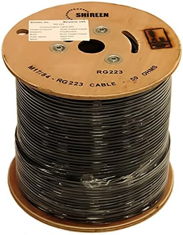 RG223 Coaxial Double Shielded Cable - 1000 ft Spool