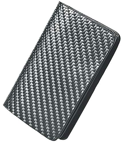 ABRONDA Carbon Fiber Business Card Case,Slim Biz Business Name Card Holder Wallet Credit Card with RFID,ID Case/Holder for Men & Women - Keep Your Business Cards Clean- Silver Gray - Thumbnail 7
