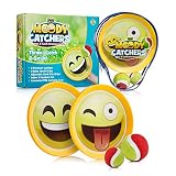 YoYa Toys Emoji Toss and Catch Ball Game 2 Disc Paddles, 2 Balls (One Big and One Small) - PVC Carry Bag Idea with Stunning Packaging - Safe, Durable and Family Friendly Game Set