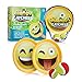 YoYa Toys Toss and Catch Smiley Ball Game 2 Disc Paddles, 2 Balls (One Big and One Small) - PVC Carry Bag Idea with Stunning Packaging - Safe, Durable and Family Friendly Game Set