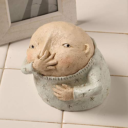 Boy Holding Nose Sculpture - Image 4