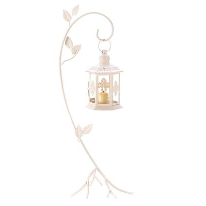 Gifts Decor Lacy Cutout Romance Floor Stand Candle Holder