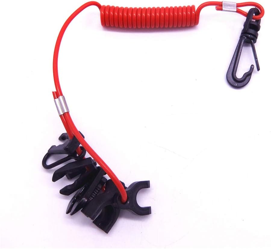 Amazon Com Boat Engine Universal Safety Lanyard Stop Kill Switch Cord For Yamaha Mercury Johnson Evinrude Omc Honda Suzuki Tohatsu Outboard Motor 7 Keys 60 Long Sports Outdoors