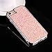 iPhone 7 Plus Case, iPhone 8 Plus Case, Bling Glitter Dual Layer Shockproof Hard PC Back, Soft TPU Inner Protective Cover with Sling Lanyard Strap for Apple iPhone 7/8 Plus 5.5 Inch (Rose Gold)