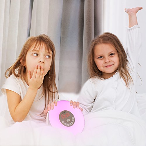 Smart Sunrise Alarm Clock VAVA Wake Up Light with 7 Colors Switch and FM Radio for Bedrooms 6