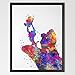 Dignovel Studios 11X14 The Lion King Rafiki and Simba Inspired Watercolor illustration Art Print New Baby Gift baby shower Nursery Kids Art Print N364