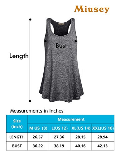 image for Miusey Yoga Tank Top Womens Sleeveless Scoop Neck Loose Fit Cotton Act