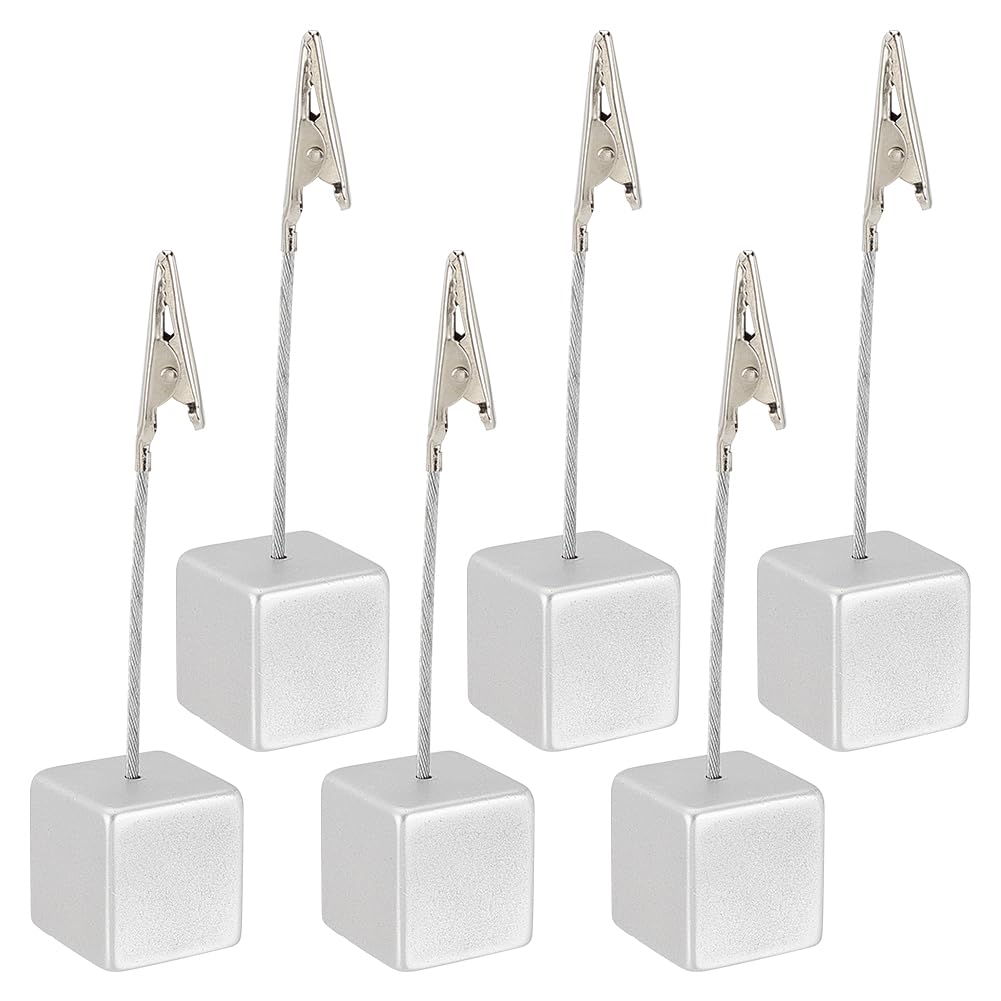OLYCRAFT 6 Pack Memo Clips Photo Holders Tree Style Memo Holder Photo Holder 1-Branch Table Number Holder for Memo Card Wedding Party