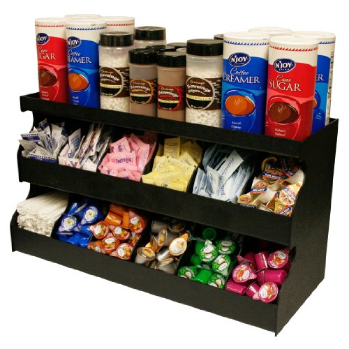 Coffee Condiment Organizer Has 10 Compartments And A Great Top Shelf
